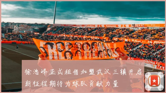 徐浩峰正式租借加盟武汉三镇开启新征程期待为球队贡献力量